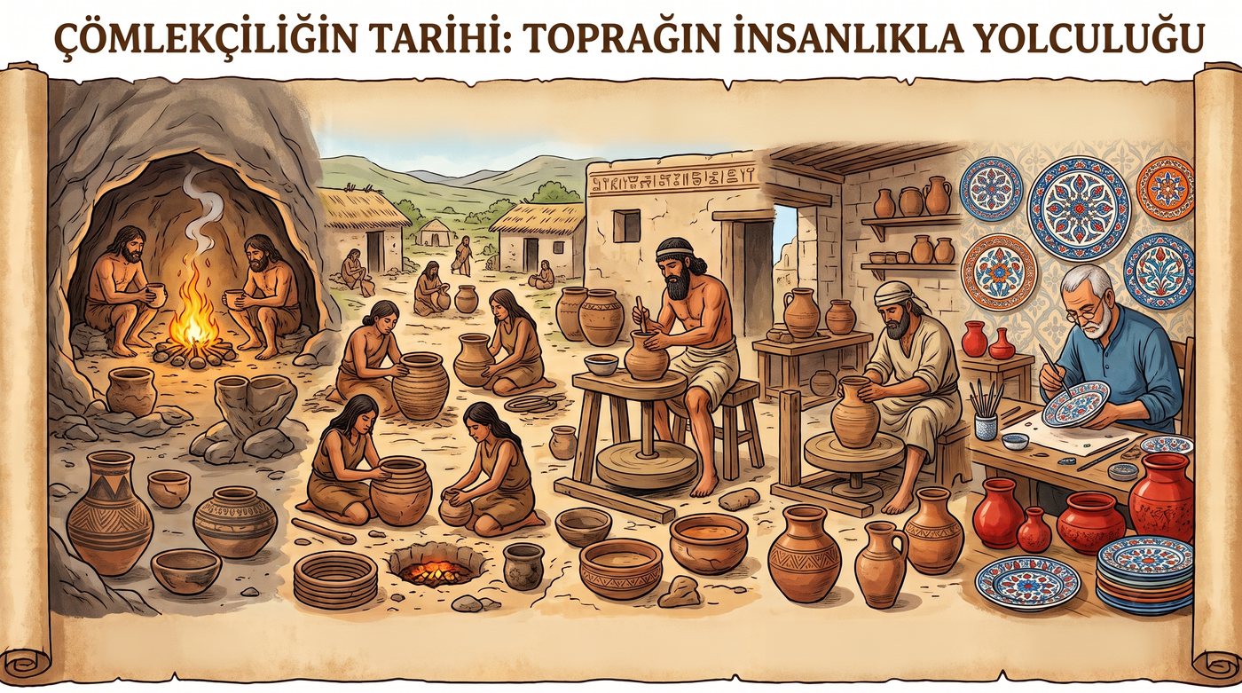 Çömlekçiliğin Tarihi: Toprağın İnsanlıkla Yolculuğu